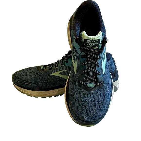 Brooks Adrenaline GTS 18 Size 10.5 Running Shoes Blue Cushion Support - Picture 3 of 9